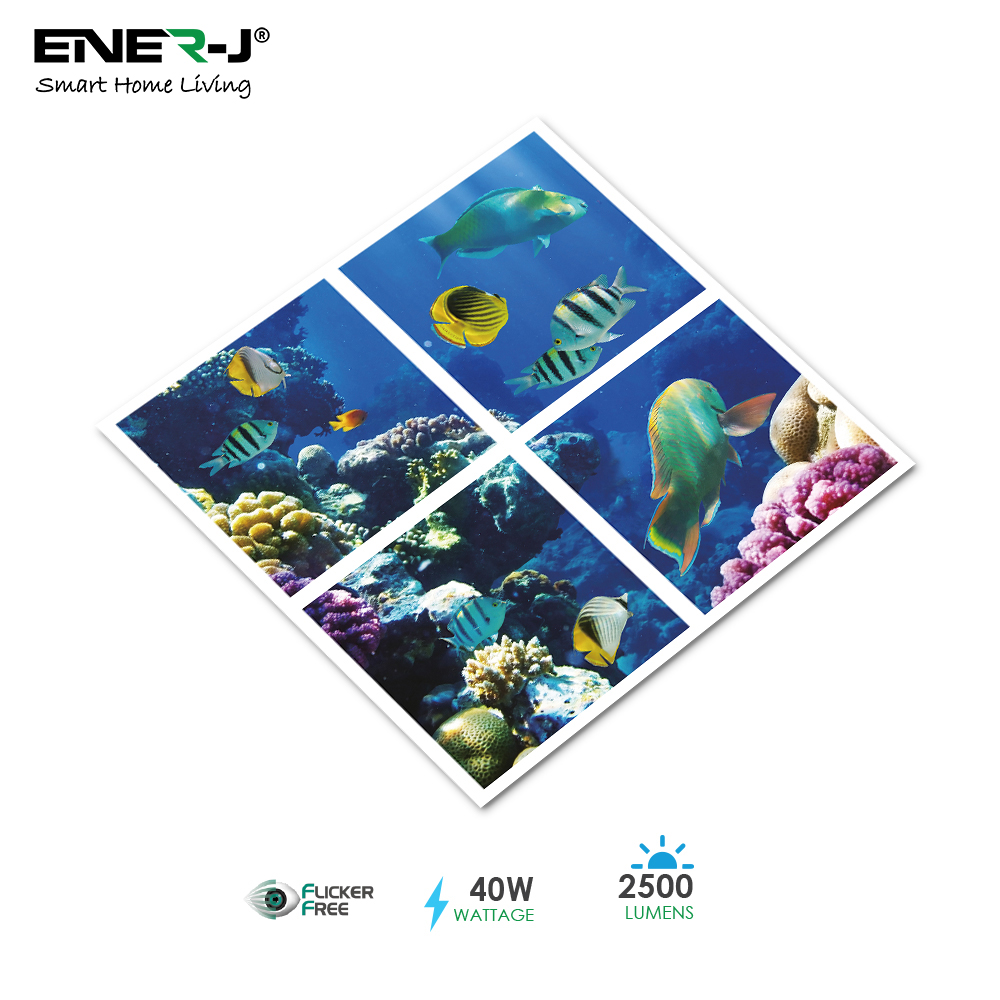 Marine LED Panel 3D version, 60x60cms, 40W