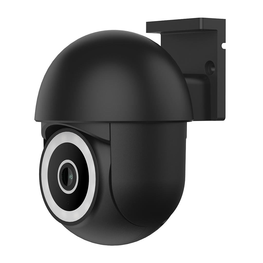 Smart Wi-Fi PTZ Dome Outdoor IP Camera Black Housing, IP65