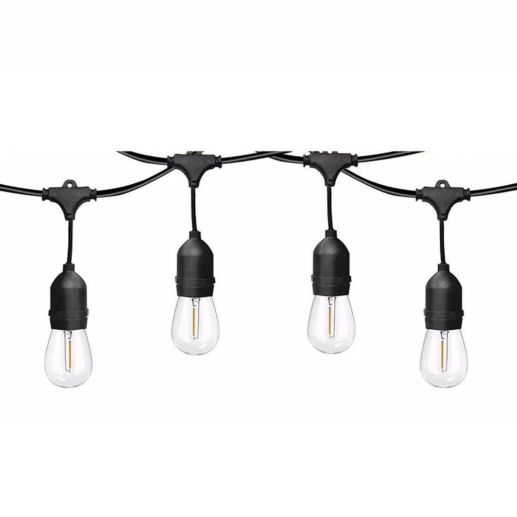 100 Feet LED Filament Bulb String Light Kit (inc 30x1W Filament LED Lamps)