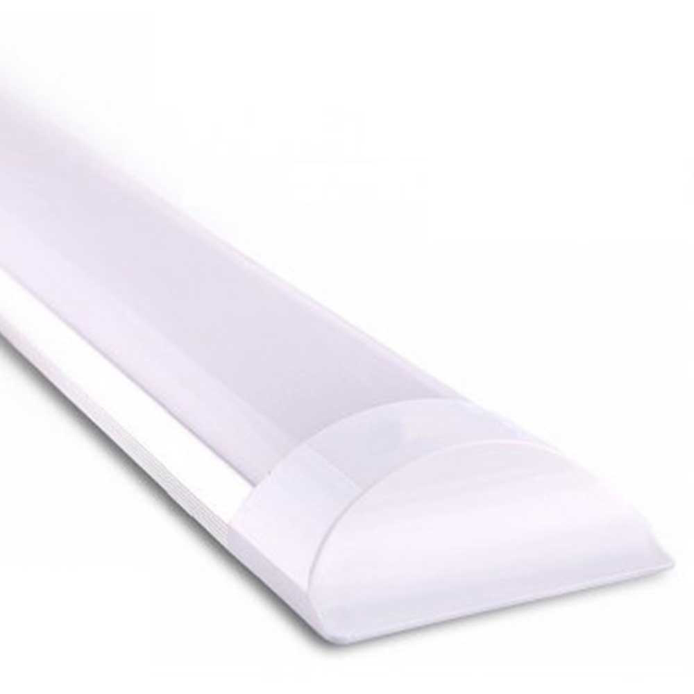 36W Prismatic LED Tube Batten complete fitting 1.2m, 3000 lumens, 6500K (pack of 2 units)
