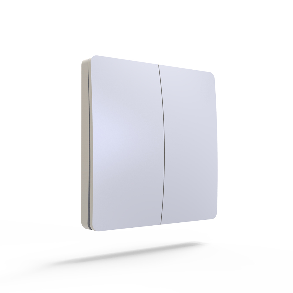 2 Gang Wireless Kinetic Switch Dimmable/Non Dimmable (white body)
