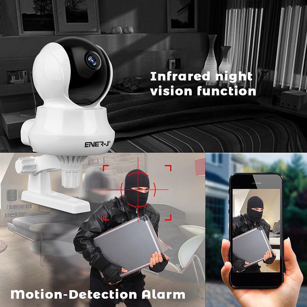 Multifunction Wireless IP Camera (Wireless Pan Tilt HD 720P Security Network CCTV IP Camera Night Vision Wi-Fi IR)