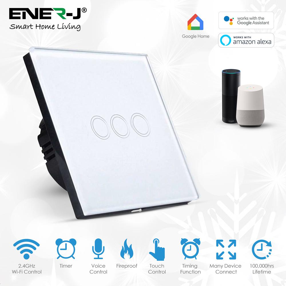 Wi-Fi Smart 3 Gang Touch Switch