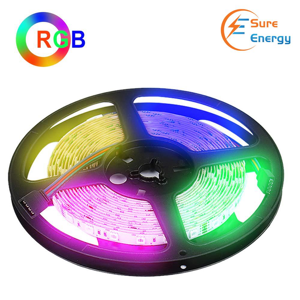 LED Strip Kit- 5 meter RGB IP65, IR remote, Plug &amp; Play EU PS
