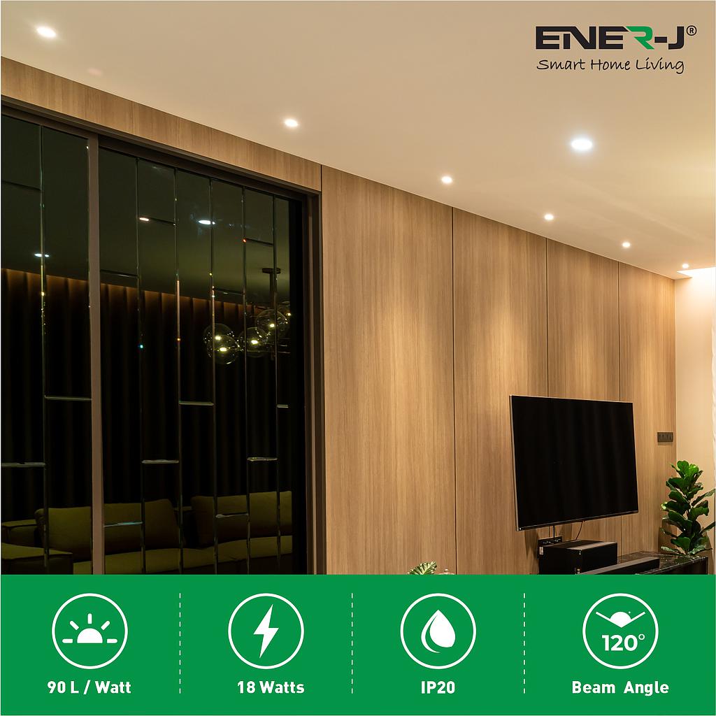 18W Recessed Round LED Mini Panel 220mm diameter (Hole Size 205mm), CE Driver, 90 Lm/Watt, RA 80, 6000K