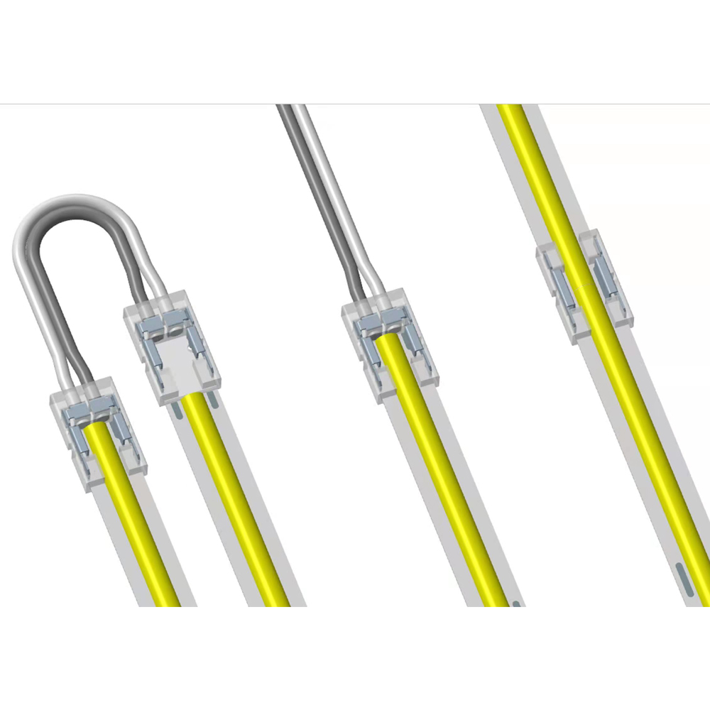 D Clip Connector for 12V/24V COB LED Strips