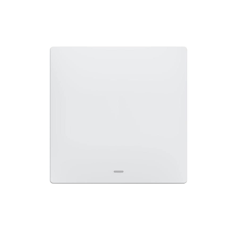 1 Gang Smart Push Button Switch, Only Live Connection (with mini adapter), With RF + WiFi Control