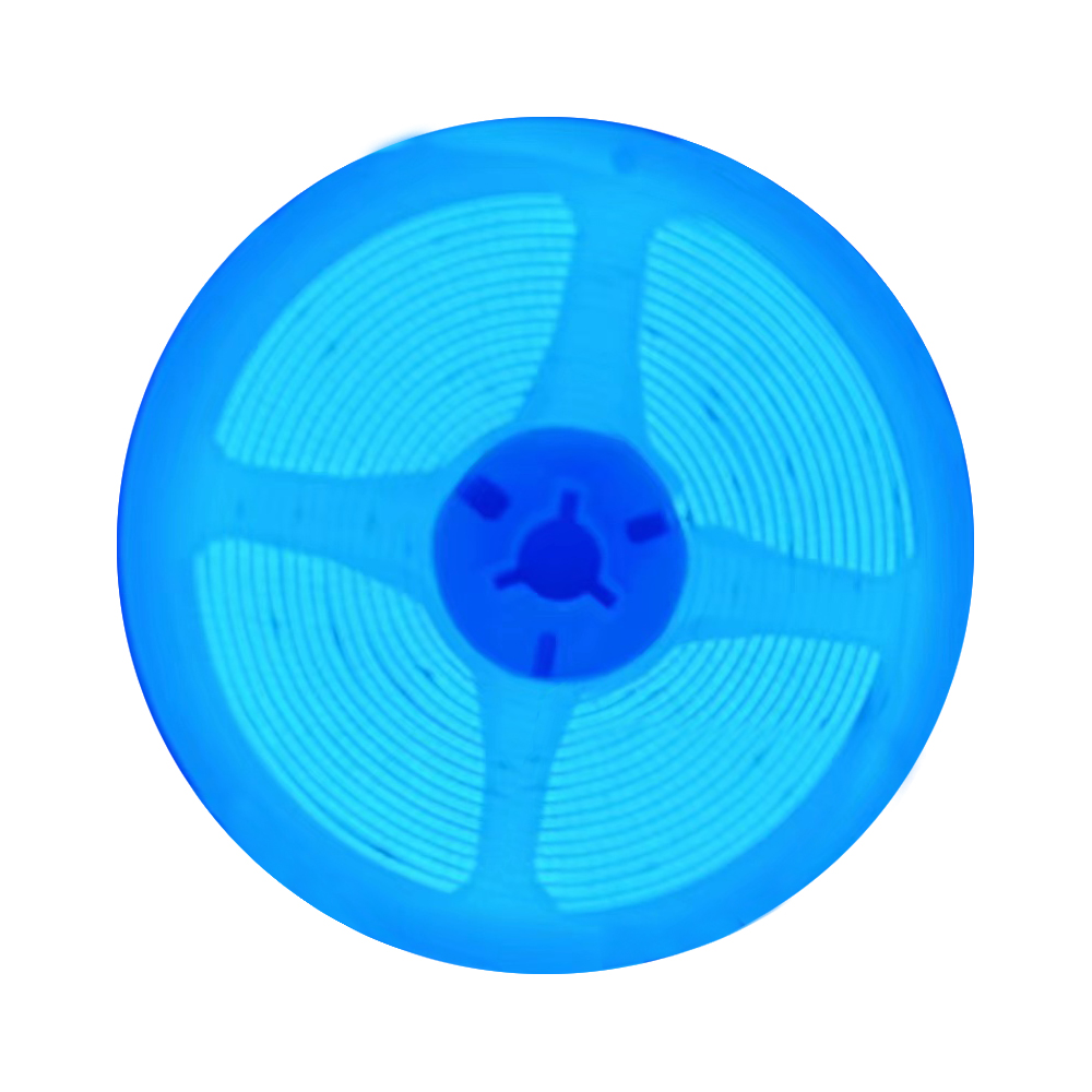 24V COB LED Strip Lights with 480 LEDs/M, 10W/M, 800lm/M, CRI 90-92, Blue Colour