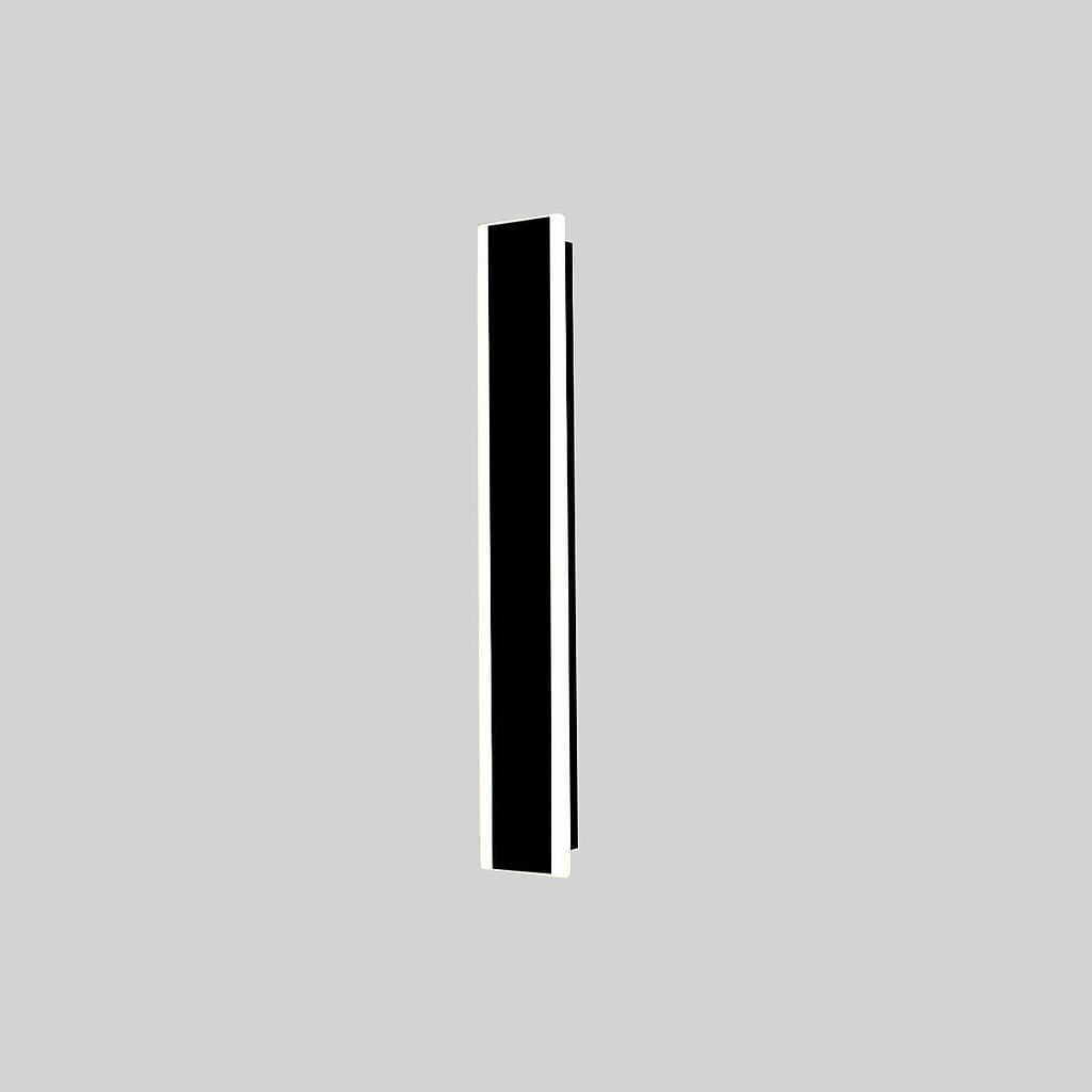 60 x 8 cms size Outdoor Acrylic Black Wall Lights, 12W Waterproof IP65 Warm White