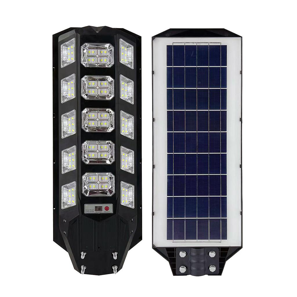 200W Solar Streetlights 6500K with 6V 18W Solar Panel &amp; 24000 mAh Battery &amp; Remote