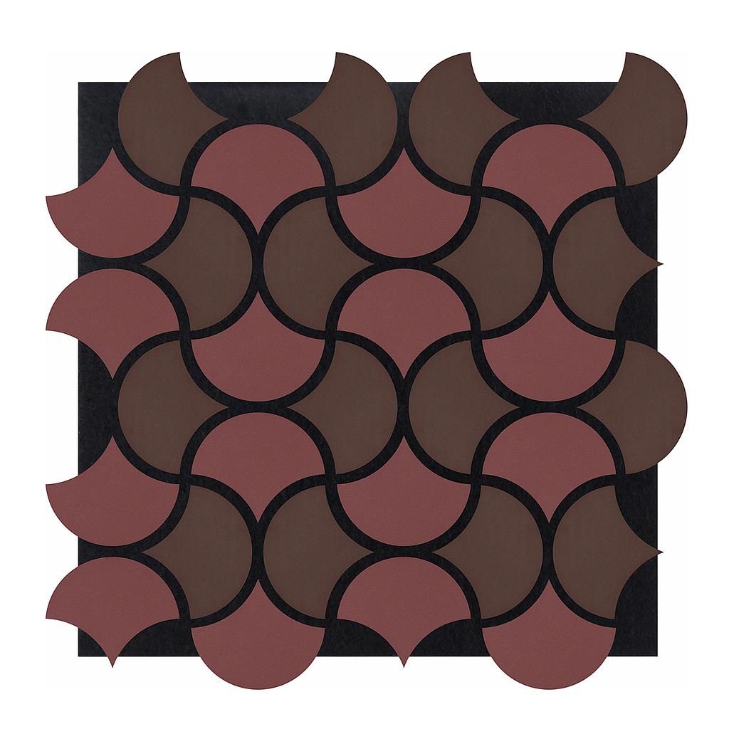 "Wave Arc Design Acoustic Wall Panel - Soundproof PET + MDF  Size: 665 x 665 mm"